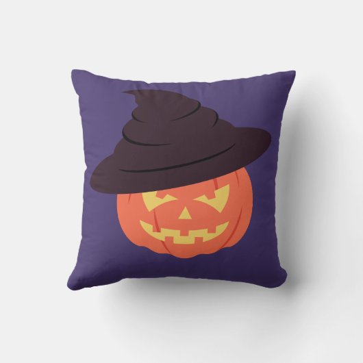 Coussin Citrouille Orange Retro (Verso)