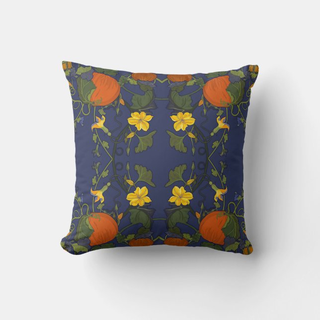 Coussin citrouille Patch and Vines (Recto)