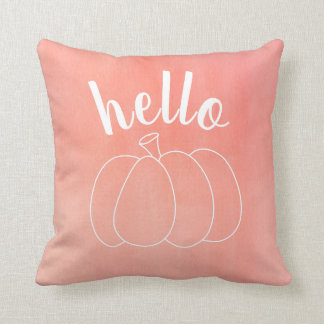 Coussin Citrouille rose