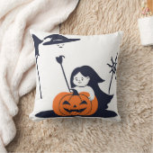 Coussin Citrouille Texte de bébé d'Halloween première mama (Couverture)