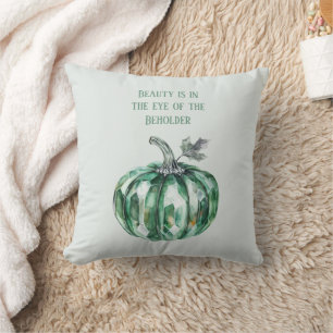 Coussin Citrouille verte émeraude