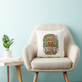 Coussin Citrouilles Arrêtez de Regarder Halloween Fantômes (Chaise)