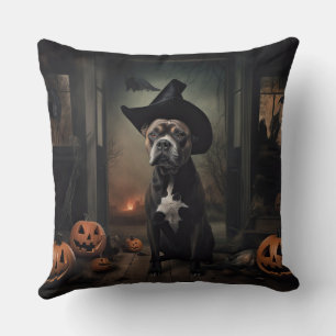 Coussin Citrouilles de Terrieur de Staffordshire Halloween