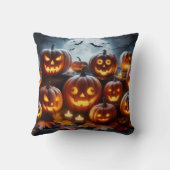 Coussin Citrouilles d'Halloween (Verso)