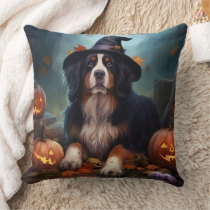 Coussin Citrouilles d'Halloween effrayantes de montagne be