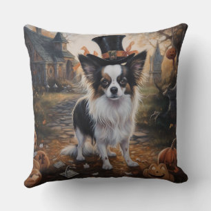 Coussin Citrouilles Papillon Halloween Épouvantable