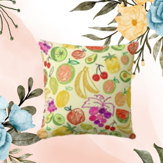 Coussin Citrus Mode Motif Tendance Fruits Élément