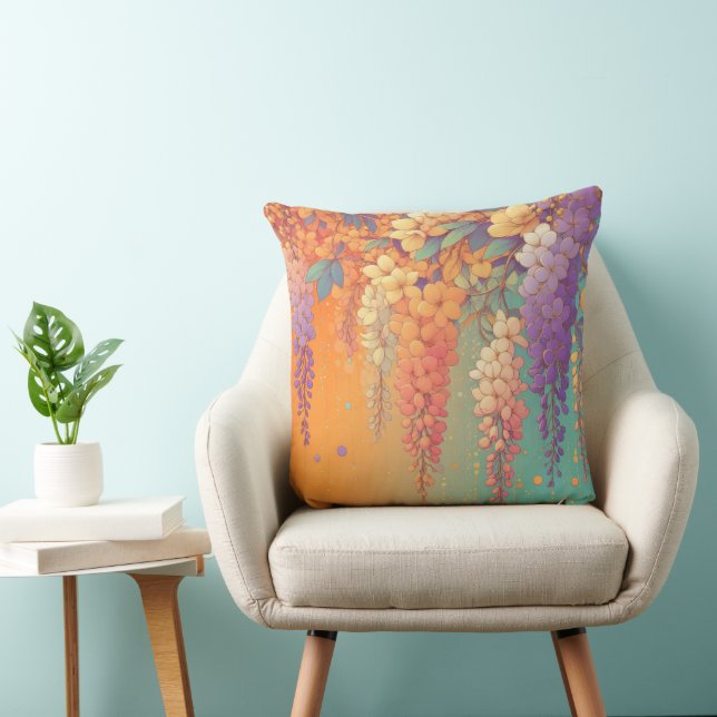 Coussin Citrus Sunset Wisteria (Chaise)
