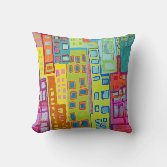 Coussin City Slicker 16 x 16 Poly Throw Pillow (Recto)