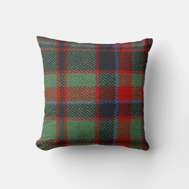 Coussin Clan Buchan Tartan (Recto)
