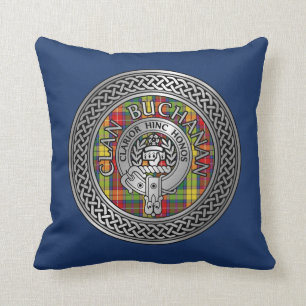 Coussin Clan Buchanan Crest & Tartan Knot