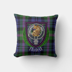 Coussin Clan écossais de Baird Tartan Crest