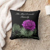 Coussin Clan étonnant écossais de famille de chardon (Couverture)
