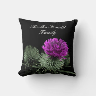 Coussin Clan étonnant écossais de famille de chardon