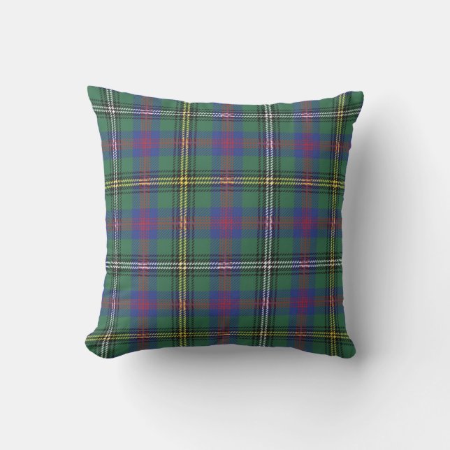 Coussin Clan Wood Tartan Plaid Scottish Kilt Motif (Recto)