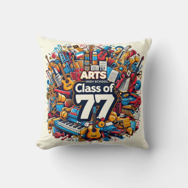 Coussin Classe d'art secondaire de 77 (Recto)