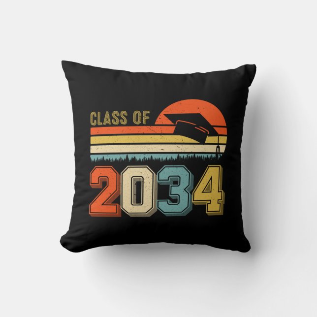 Coussin Classe De 2034 Augmenter Avec Moi Pré-K Graduate V (Recto)