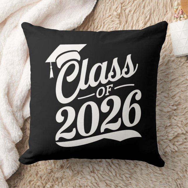 Coussin Classe De Diplômés De 2026 Fier (Couverture)