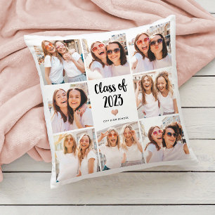 Coussin Classe simple et chic de 2023 Heart Photo Collage