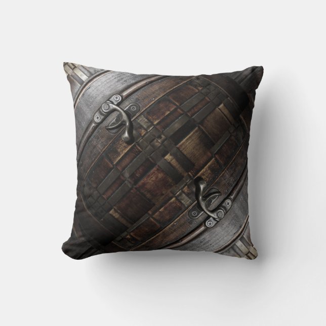 Coussin Classeurs sur bois (Recto)