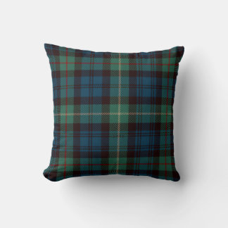 Coussin Classic Black Watch Tartan Plaid Throw Pillow