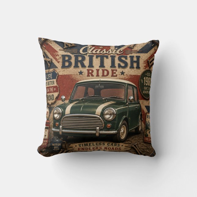 Coussin Classic British Car (Recto)