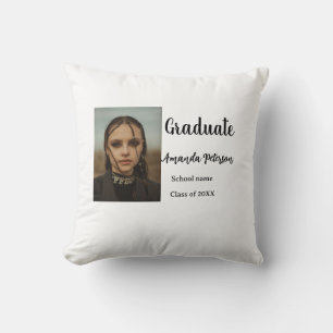 Coussin Classic graduation ajouter photo nom classe année