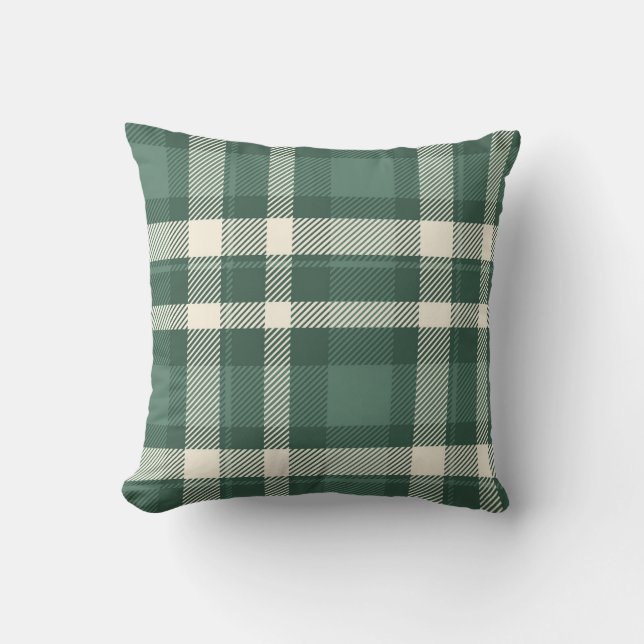 Coussin Classic Green Plaid (Recto)