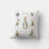Coussin Classic Peter le lapin Vert En vichy statistiques  (Recto)