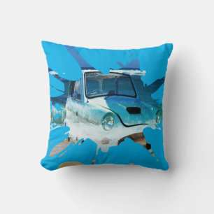 Coussin Classic Vintage Car Beachy Pop Art,