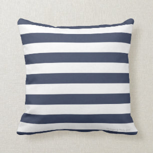 Coussin classique de rayure dans la marine