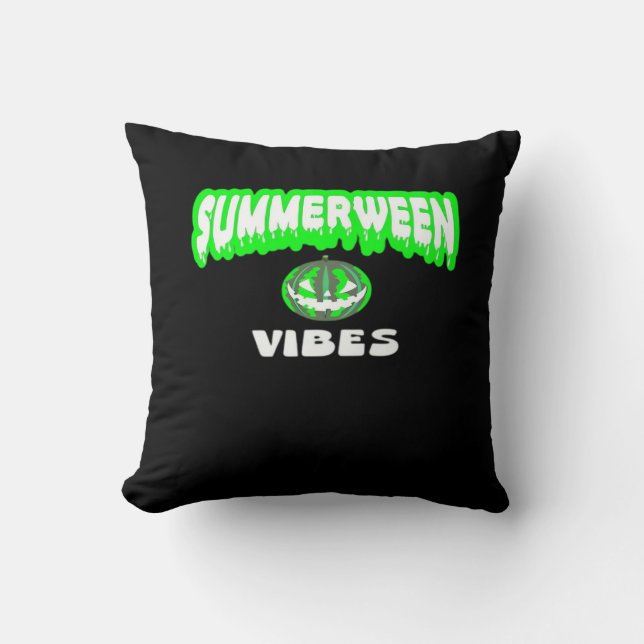 Coussin Classique des Vibes d'été (Recto)