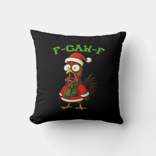 Coussin Classique Graphique Rétro F-Caw-F Poulet