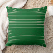 Coussin Classique moderne Cabane verte rayures (Couverture)