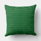 Coussin Classique moderne Cabane verte rayures (Verso)
