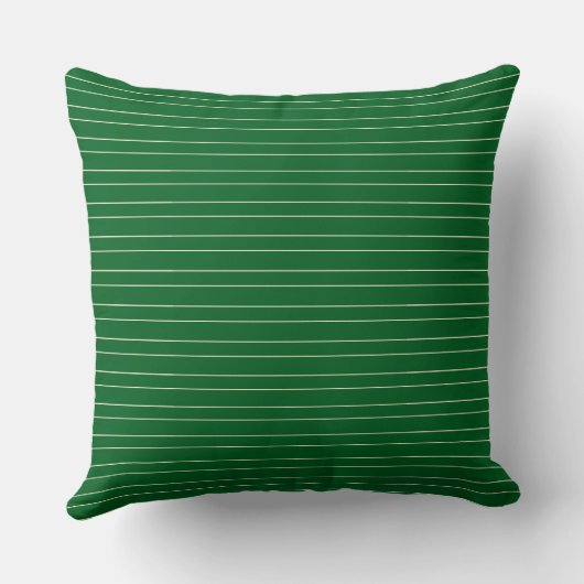 Coussin Classique moderne Cabane verte rayures (Verso)