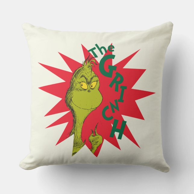 Coussin Classique The Grinch | Red Starburst (Recto)