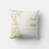 Coussin Classy Gold Damask 40e anniversaire (Recto)