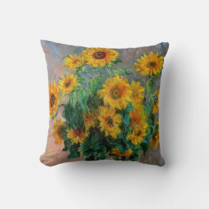 Coussin Claude Monet - Bouquet de tournesols
