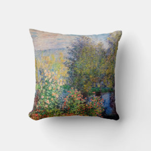 Coussin Claude Monet - Coin de jardin à Montgeron
