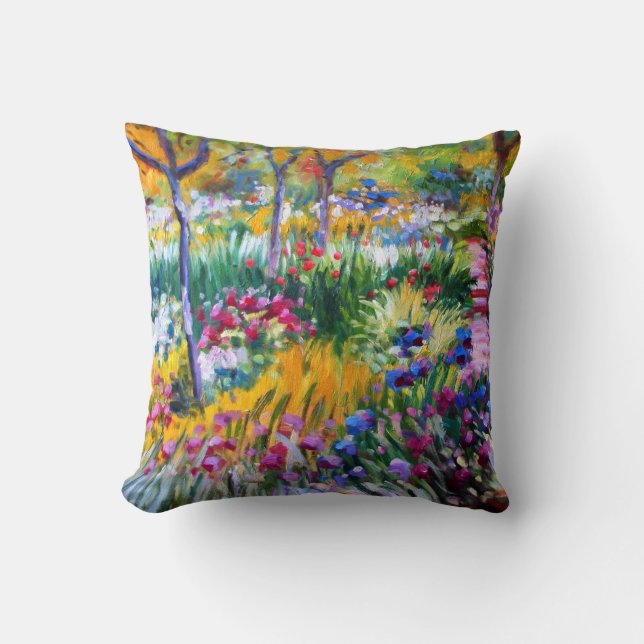 Coussin Claude Monet : Jardin d'iris par Giverny (Recto)