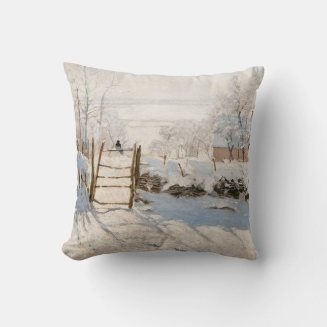 Coussin Claude Monet - Le Magpie (Recto)