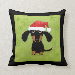 Coussin Clause du Père Noël Dachshund - Fantastique Noë