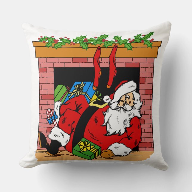 Coussin Clause du Père Noël dans le Chemin (Recto)