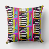 Coussin Clavier et symboles décoratifs (Verso)