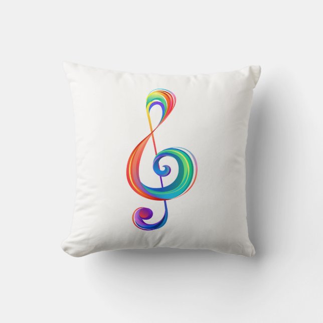 Coussin Clé arc-en-ciel (Recto)