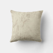 Coussin Clé de mon coeur Dove Swirl Flourish Gris Collage (Verso)