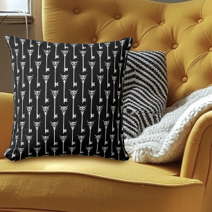 Coussin Clé de squelette de la Chouette tribale