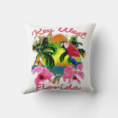 Coussin Clé tropicale West Florida Keys (Verso)