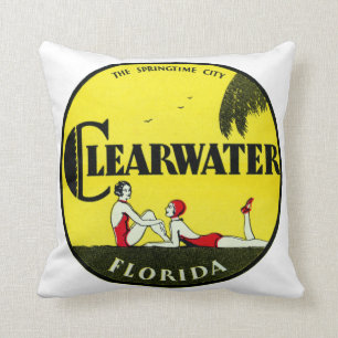 Coussin Clearwater 1925 la Floride
